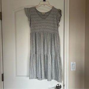 Short Sleeve Tiered Dress